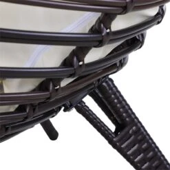 Outsunny Sillón De Ratán Balcón En Forma De Lágrima Con Cojín Acolchado De Algodón PP Estilo Moderno Para Exterior E Interior Carga 160 Kg 101x89x156 Cm Marrón Y Crema 11 Outsunny Sillón De Ratán Balcón En Forma De Lágrima Con Cojín Acolchado De Algodón PP Estilo Moderno Para Exterior E Interior Carga 160 Kg 101x89x156 Cm Marrón Y Crema -Jardin Decoración Shop 81a5c977dcfa28d916598d95da1bf7b500cb9856 83d1cde5746d44cab93bc39b644b5730