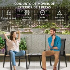 Outsunny Conjunto De Muebles De Jardín 3 Piezas Muebles Exterior Incluye 2 Sillones Apilables Con Tela De Malla Transpirable Y Mesa De Centro Con Tablero SPC Negro 12 Outsunny Conjunto De Muebles De Jardín 3 Piezas Muebles Exterior Incluye 2 Sillones Apilables Con Tela De Malla Transpirable Y Mesa De Centro Con Tablero SPC Negro -Jardin Decoración Shop 877a4d2a05f555582eb7b9d3a149eac525bc31b9 e43c58f55153462f93ea230bb5db0f25