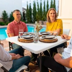 Mesa Cuadrada Plegable Blanco LIFETIME 94x94x74 Cm -Jardin Decoración Shop 906d731eafd4f8609a67dcb7ad327524af593ad2 b33213b160aa47b1bde7d722ce7180f7