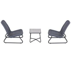 Outsunny Conjunto De Muebles De Jardín 3 Piezas Juego De 2 Sillas Y Mesa Con Encimera De Cristal Templado Efecto Mármol Terraza Piscina 53,5x80,5x76 Cm Gris -Jardin Decoración Shop 9172a4d35679a913747467fc852c88d41e9bbe48 cc491ea5baf14fd091c1bff8998c301c