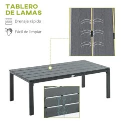 Outsunny Conjunto De Muebles De Jardín 4 Piezas Mesa De Centro Banco De 2 Plazas Y 2 Sillas Con Cojines Desenfundables Y Marco De Acero Para Terraza Exterior 113x65x78 Cm Gris -Jardin Decoración Shop 933d1bdff40a25ea2607445dda51a97320f11cd5 dfddc916b157492183feb7443f4b6163