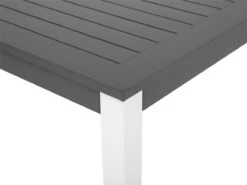 Mesa De Jardín Extensible De Metal Gris Oscuro/blanco 168/248 X 100 Cm PANCOLE -Jardin Decoración Shop 936406b1c2478fc238fad6869aedb02f22a412ba 571d177b4d0345f6b08dab5092c879aa