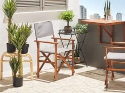 Conjunto De 2 Sillas De Jardín Madera Oscura/gris Con Tela Verde/blanco/rosa CINE -Jardin Decoración Shop 9e9229824e7163993fcae971f3beb8f19c12e3de 3e1d065b852a4a28af3f64fcd5938ba9