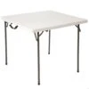 Mesa Cuadrada Plegable Blanco LIFETIME 94x94x74 Cm