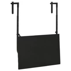 Outsunny Mesa Colgante Para Balcón Mesa De Pared De Acero Con Altura Ajustable En 4 Posiciones Carga Máx. 15 Kg Para Terraza Jardín 60x60,5x56-71 Cm Negro -Jardin Decoración Shop a20c9d147bd5f55f74ed088ee3ddc5a85537f1fd 141a2c763c2146c1bf4d5a01a44b0e35