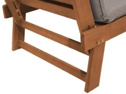 Banco De Jardín En Madera Clara Con Cojines Grises PORTICI -Jardin Decoración Shop a2dbc712a6bd8e61902455e6565d153990b8c849 89429b311b6549d0806433f39e565bf0