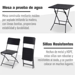 Outsunny 3 Piezas De Mesa Y Sillas De Café Plegable Para Exterior Conjunto De Muebles Comedor Para Jardín Balcón Moderno Fácil De Guardar 14 Outsunny 3 Piezas De Mesa Y Sillas De Café Plegable Para Exterior Conjunto De Muebles Comedor Para Jardín Balcón Moderno Fácil De Guardar -Jardin Decoración Shop a734587a374b1424cf087be3da912cbe74801b88 ce68a20859714f65b49fb3892cff26f6