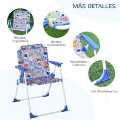 Outsunny Set De Mesa Y Sillas Exterior Infantil Conjunto De Picnic Plegable Para Jardín Juego De Mesa Con Sombrilla Ajustable 100-125 Cm Protección De UV Azul -Jardin Decoración Shop ad8f08e135b5bb2ec1f4368295753cb943063b78 1fd6e60af463440fb925700507063b99