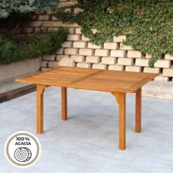 Mesa Jardín Extensible Rectangular Acacia 6 Comensales Aktive -Jardin Decoración Shop afb8c55011bc485a62a500dd23bcdb0c432eca18 721046f73a2b4e33b3cac0985ed4c9ec