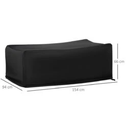 Outsunny Funda Protectora Para Muebles De Jardín 154x94x66 Cm Cubierta De Muebles De Mesas Exterior Tela Oxford 600D Impermeable Con Hebillas Para Patio Terraza Negro -Jardin Decoración Shop afd6d703ead4a10fb2d3f874202df734abb0f2a2 6ae09e496a7241a9baf793171434cbc6