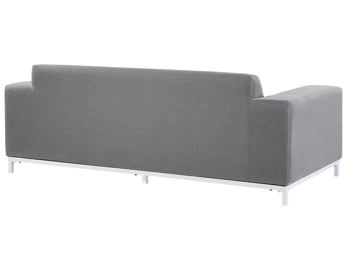 Conjunto De Jardín 5 Plazas De Poliéster Gris/blanco ROVIGO 7 Conjunto De Jardín 5 Plazas De Poliéster Gris/blanco ROVIGO - Imagen 7