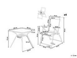 Conjunto De Jardín En Acero Negro Con 4 Sillas LIVO -Jardin Decoración Shop b3945e4d336f504d476ab3d2e6e0bfb24d75777b 3b22ee1130374fccbdfd91484e81d71d