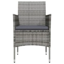 Juego De Comedor Para Jardín 3 Piezas Con Cojines Gris Y Negro VidaXL -Jardin Decoración Shop b42e4167fbf950160b1f6365149ac115d5505e58 cf4781f7fedf4cefbbb276fa223e3108