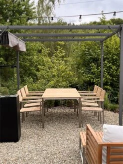 Conjunto De Jardín En Madera/acero Para 6 Personas VIAREGGIO -Jardin Decoración Shop b5736eca42a3c3a5392d644904e519e1ca5629ba 4c2d31ff2f7b4035ad50bae97b37d94b
