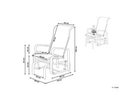 Silla De Jardín De Metal Marrón/gris BORGIO -Jardin Decoración Shop bfa565185c927c054a73429270c20ddef667d988 cc9611f4a37c42b99435bb02eb29557d