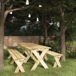 Juego De Comedor De Jardín 3 Piezas Madera De Pino Impregnada VidaXL -Jardin Decoración Shop c0b3d42102838e1a86ae2506287e1ee35e37d8f3 47c53c94c8e345819f7ebd9f52f6f3d1