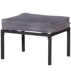 Outsunny Conjunto Mueble Exterior Apto Jardin Incluye 2 Sillas 2 Taburetes 1 Mesa Para Café Con Cojín Suave 5 Niveles En Respaldo Reclinable Gris Y Negro 50x50x82/77/70/60/50cm -Jardin Decoración Shop c11e36557985492344a4a56b24822ec6d7a3a6b3 6cd0c5d590104b1e9c2bad4fa1d43c18