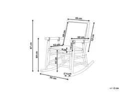 Silla Mecedora De Madera De Bambú Clara/blanco Crema FRIGOLE -Jardin Decoración Shop c3376aaa1c469be41aab9a9fad5fc2f2ba1a8a66 a7bf54dc45014ffa925159eb79e7307a