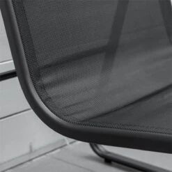 Outsunny Conjunto De Muebles De Jardín 3 Piezas Mesa De Vidrio Templado 44x44x41 Cm Y 2 Sillas 62x80x75 Cm Con Reposabrazos Y Respaldo Transpirable Para Terraza Balcón Negro -Jardin Decoración Shop c7aec70ee54ce54bacfe78571d9e7d133a49fca9 65cf25655812479d8b288057e07d5133