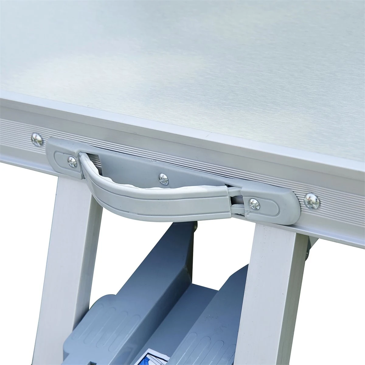 Outsunny Mesa Maleta De Camping Plegable Portátil Con 4 Asientos Y Agujero Para Sombrilla Estructura De Aluminio Para Playa Picnic 136x85,5x66 Cm Plata 7 Outsunny Mesa Maleta De Camping Plegable Portátil Con 4 Asientos Y Agujero Para Sombrilla Estructura De Aluminio Para Playa Picnic 136x85,5x66 Cm Plata - Imagen 7