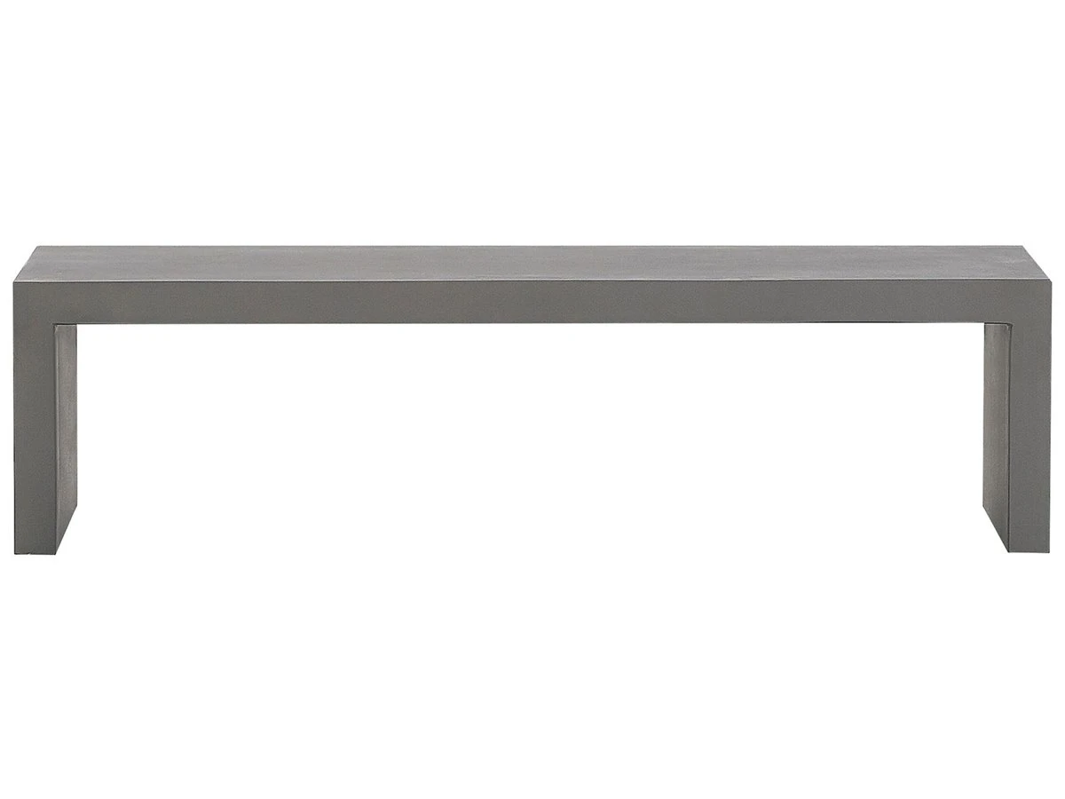 Banco De Jardín De Cemento Reforzado Gris 150 Cm TARANTO 2 Banco De Jardín De Cemento Reforzado Gris 150 Cm TARANTO - Imagen 2