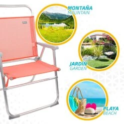 Silla Plegable Alta Aluminio Coral Aktive -Jardin Decoración Shop c9b1724daa49ec0b2a946d8b3354469d9b4133cb dbb2a868c7be454a9b642e7b7c51d646