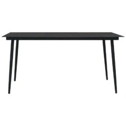 Juego De Comedor Para Jardín 7 Piezas Ratán PVC Negro VidaXL -Jardin Decoración Shop cab3262efbb9e886a84ffa989c686b31366a1e6e abd2fb671f8249a492d1f895bd66bb95