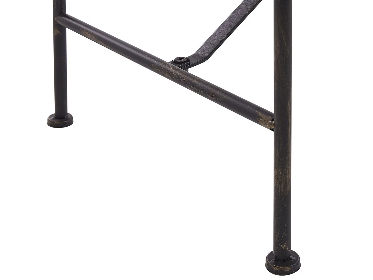 Banco De Jardín De Metal Negro/blanco Crema 130 Cm MILAZZO 7 Banco De Jardín De Metal Negro/blanco Crema 130 Cm MILAZZO - Imagen 7