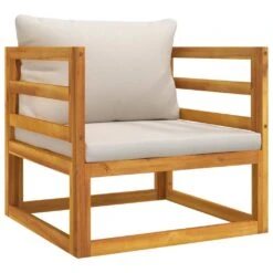 Set Muebles De Jardín 6 Pzas Madera Maciza Y Cojines Gris Claro VidaXL -Jardin Decoración Shop ce260be88f37aeee4de18d50ac145f2cef8eeef2 02a33ce0d1364a06899248db2e111517
