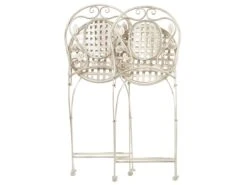 Conjunto De 2 Sillas De Balcón Blanco Crema BIVIO -Jardin Decoración Shop cec66844c7fe7b04be93b50191be3c8bf1bde116 8ebf2ea38180477389c5ae0a144400e0