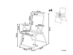 Conjunto De 4 Sillas De Jardín De Metal Negro LIVO 14 Conjunto De 4 Sillas De Jardín De Metal Negro LIVO -Jardin Decoración Shop d082d10030e482d817e670bfa122897ed3c54fcd 0684b0c2319140d88813482a61d7ce23