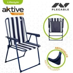 Silla Plegable Aktive Blanco Azul Marino A Rayas 43 X 85 X 47 Cm (4 Unidades) 8 Silla Plegable Aktive Blanco Azul Marino A Rayas 43 X 85 X 47 Cm (4 Unidades) -Jardin Decoración Shop d0cfc1f3fad9497a03538cd61996d821c6fc71ec f5e98b1995404bb3bcbb5ef60b256c2f