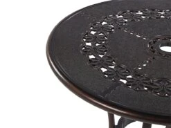 Mesa De Jardín De Metal Marrón Oscuro ⌀ 65 Cm BOVINO -Jardin Decoración Shop d0f5d3cef8b399a2f13e126f381aa0d02d4b6473 e6683bed80b640bc828a94fae573467b