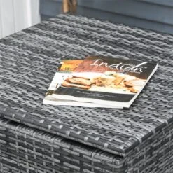 Outsunny Conjunto De 4 Muebles De Jardín De Ratán Con 2 Sofás Dobles Mesa Central Mesa Con Arcón Cojines Extraíbles Para Terraza Exterior 132x69x64 Cm Gris 10 Outsunny Conjunto De 4 Muebles De Jardín De Ratán Con 2 Sofás Dobles Mesa Central Mesa Con Arcón Cojines Extraíbles Para Terraza Exterior 132x69x64 Cm Gris -Jardin Decoración Shop d3c4d7bdb8761e247b240027e81eaaf3cd82fd2c 50e8d86cad2a40f083d55dec3db5ba84