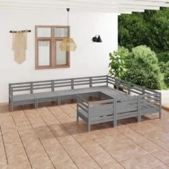 Juego De Muebles De Jardín 10 Piezas Madera Maciza De Pino Gris VidaXL 8 Juego De Muebles De Jardín 10 Piezas Madera Maciza De Pino Gris VidaXL -Jardin Decoración Shop d9c433247481572bafc7971fe6d78ea4e0e6dc59 c0072271450040d8be342e4b2fc22b2c