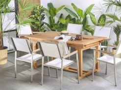 Mesa De Jardín Extensible De Madera De Acacia Clara 160/220 X 90 Cm JAVA -Jardin Decoración Shop d9d69231cc0b5f9c7308dcd27331c2d4c968cd9a 4d5542a768d947858c430ae382bd1c65