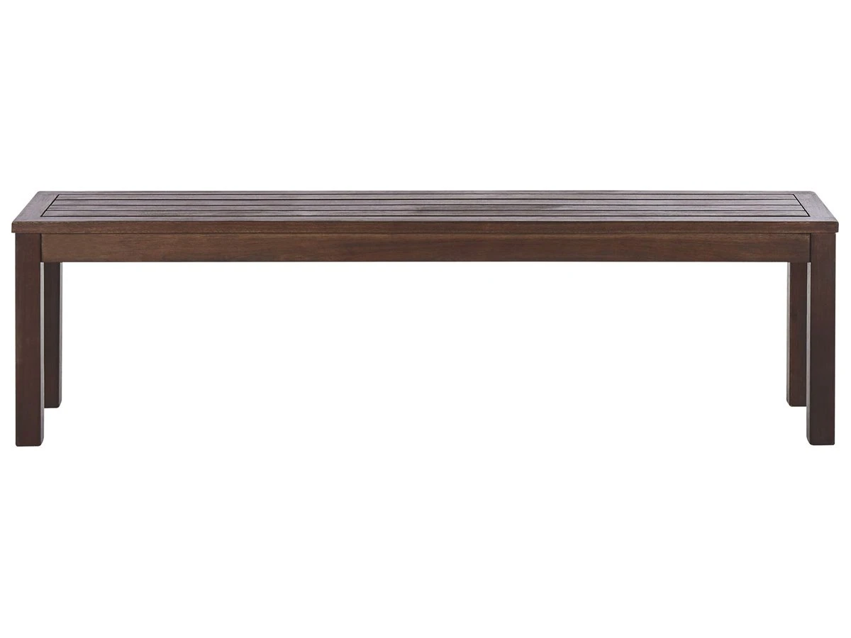 Banco De Jardín Madera Oscura 160 Cm TUSCANIA 2 Banco De Jardín Madera Oscura 160 Cm TUSCANIA - Imagen 2