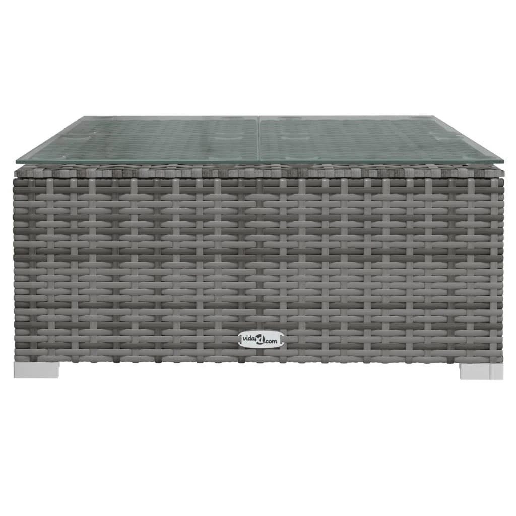 Set De Muebles De Jardín 7 Pzas Y Cojines Ratán Sintético Gris VidaXL 6 Set De Muebles De Jardín 7 Pzas Y Cojines Ratán Sintético Gris VidaXL - Imagen 6