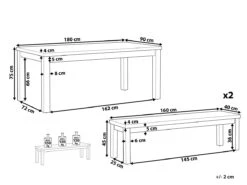 Conjunto De Jardín Mesa Y 2 Bancos De Cemento Reforzado Gris OSTUNI -Jardin Decoración Shop e7b52b8bbe54832ced1cba5503fae89361b378c1 a055e90fb0104fe389eeed7311c7b5ee