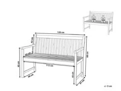 Banco De Jardín De Madera 120 Cm VIVARA -Jardin Decoración Shop e93cd48fb28839dcf04dc31c79deab2327ec227b 9148f98afa57400e9af91d45e749cba6
