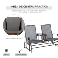 Outsunny Mecedora De 2 Plazas Banco Balancín Tipo Silla Basculante De Jardín O Patio De Metal Y Tela Texteline Para Exterior 148x81x100 Cm 12 Outsunny Mecedora De 2 Plazas Banco Balancín Tipo Silla Basculante De Jardín O Patio De Metal Y Tela Texteline Para Exterior 148x81x100 Cm -Jardin Decoración Shop ec9d968b00d109522f192d2c38ed56c9b303515b 35bc70695821402da23867780fba3391