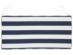 Banco De Jardín De Madera Con Cojín Azul Marino/blanco 160 Cm VIVARA -Jardin Decoración Shop eebac73e3c1e30a0775dd21e05c0d132c8fa04ad 0bf910af99d54c16b4ef0029472473a1