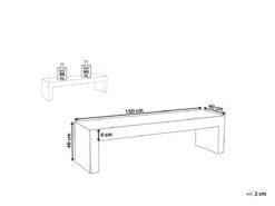 Banco De Jardín De Cemento Reforzado Gris 150 Cm TARANTO 11 Banco De Jardín De Cemento Reforzado Gris 150 Cm TARANTO -Jardin Decoración Shop efe311639013bda84ade5192615a86fbd3cde201 4d9dc65147ce4e868828626b7b5a8e7d