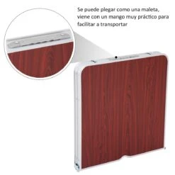 Outsunny Mesa Maleta De Aluminio 4 Taburete Plegable Portátil Para Acampada Picnic Jardín Terraza Conjunto Muebles Exterior Altura Ajustable -Jardin Decoración Shop f4a136d042be8c8e2b1f3dc72705287f43d2aefa 72cca75e96e94f5b8c83a6d7bed423cd