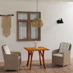 Juego De Comedor Para Jardín De 3 Piezas Marrón VidaXL -Jardin Decoración Shop f72b1ab73fcb6edc7f12871a15f6460b01b3595a 500194c9e3de432591b4f94a3a5916b0
