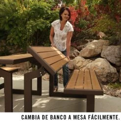 Banco Convertible En Mesa Color Madera LIFETIME -Jardin Decoración Shop f802b90f322ec8b450b06163767568b25bea97f6 0a01f6f058ee41ceb1b14fade4a210e7